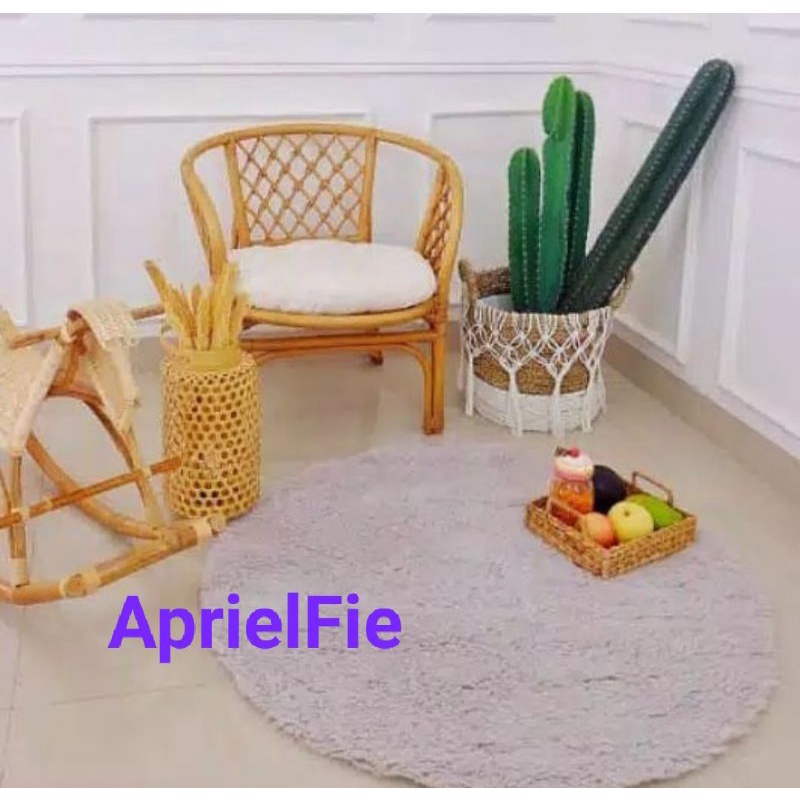 Karpet Aestetik karpet bulu karpet bulat
