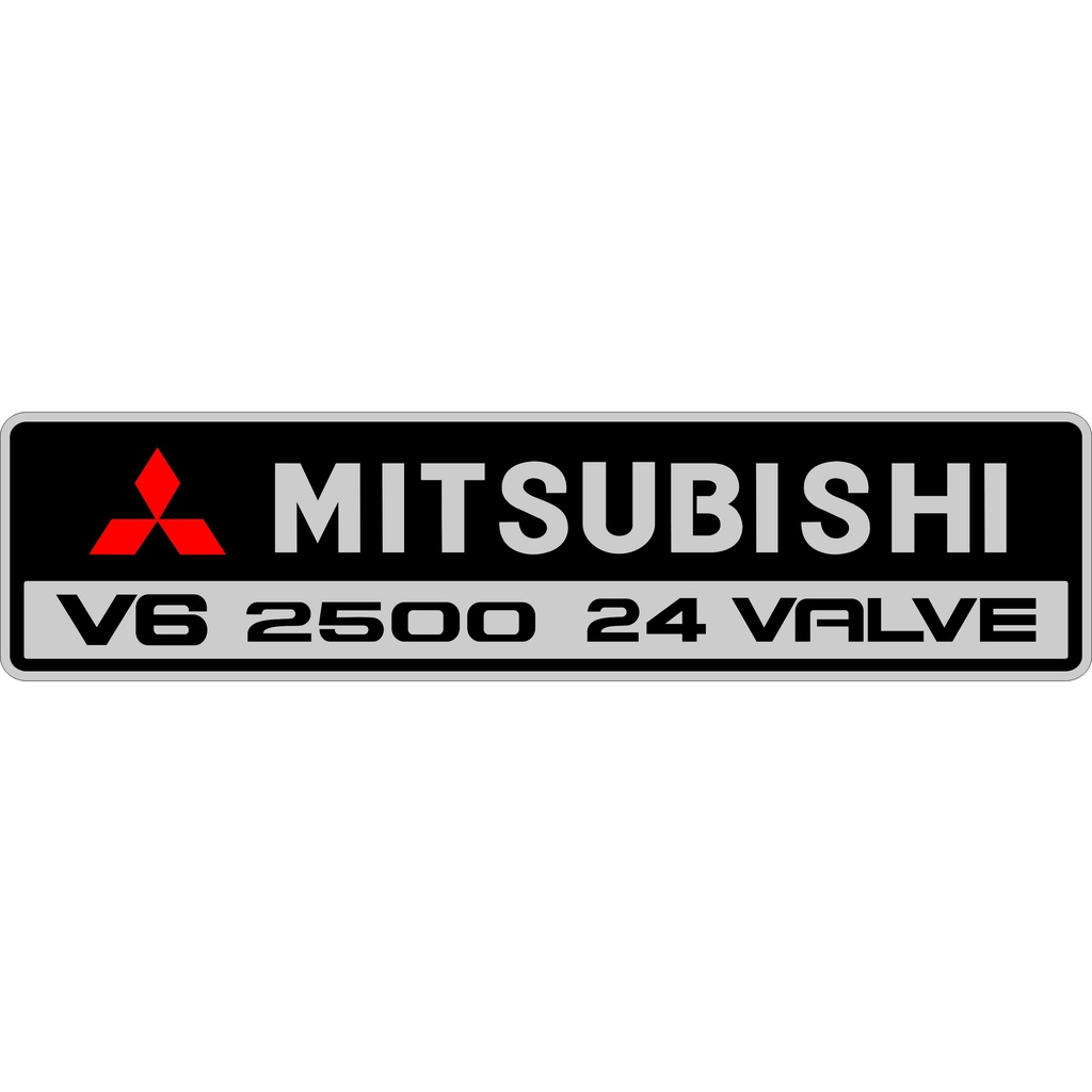 stiker cover mesin mitsubishi galant