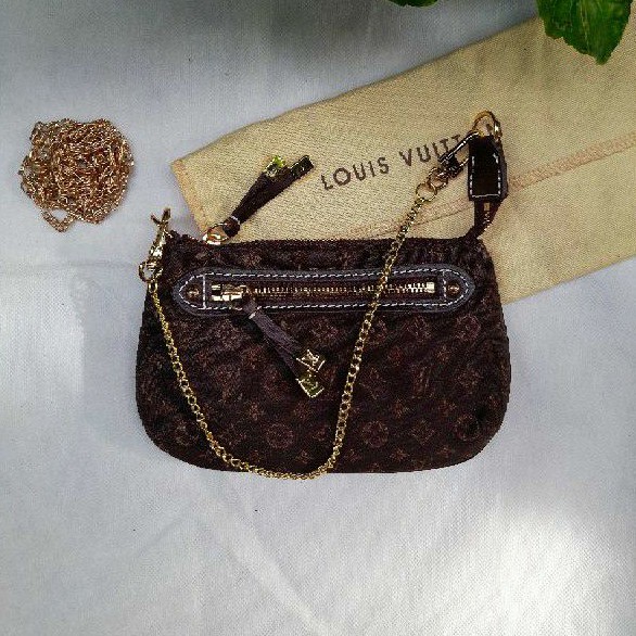 preloved lv pochette clutch louis vuitton second mirror