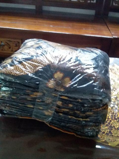 Trolistore Batik Wanita Motif Gradasi Kuning Lengan Pendek Grosir Batik Pekalongan