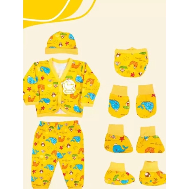 Vinata Setelan Yobel Panjang Set 5 In 1 Full Print 0-6 bln