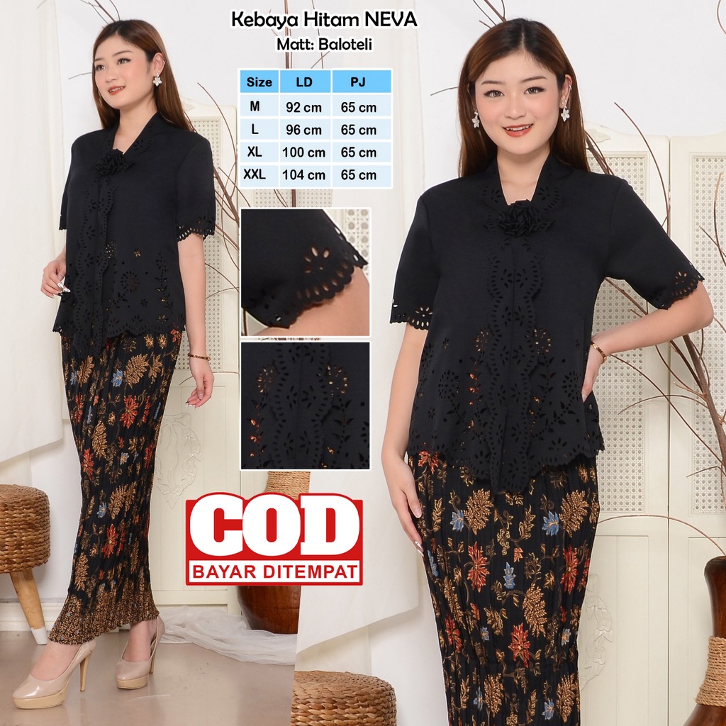 Atasan Kebaya Encim Modern Terbaru / Kebaya Wisuda Elegan / Kebaya Moderen Neva / Kebaya Tunangan Mewah-4