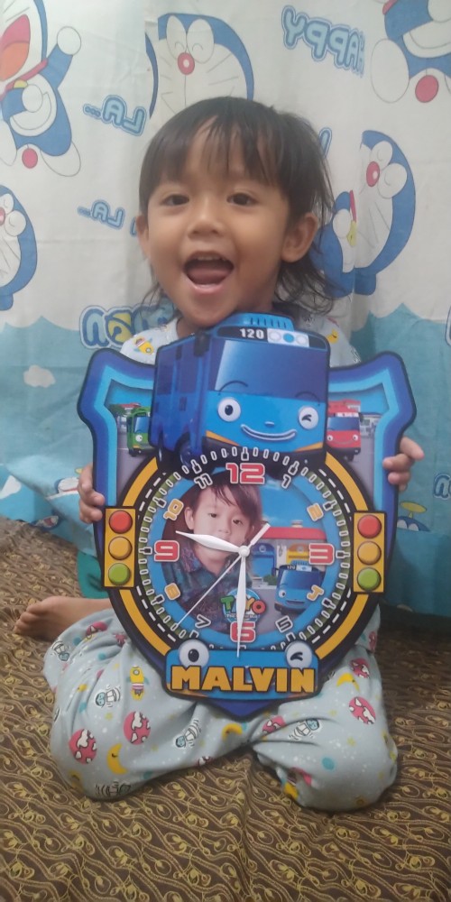 Jam Dinding Anak Karakter Tayo