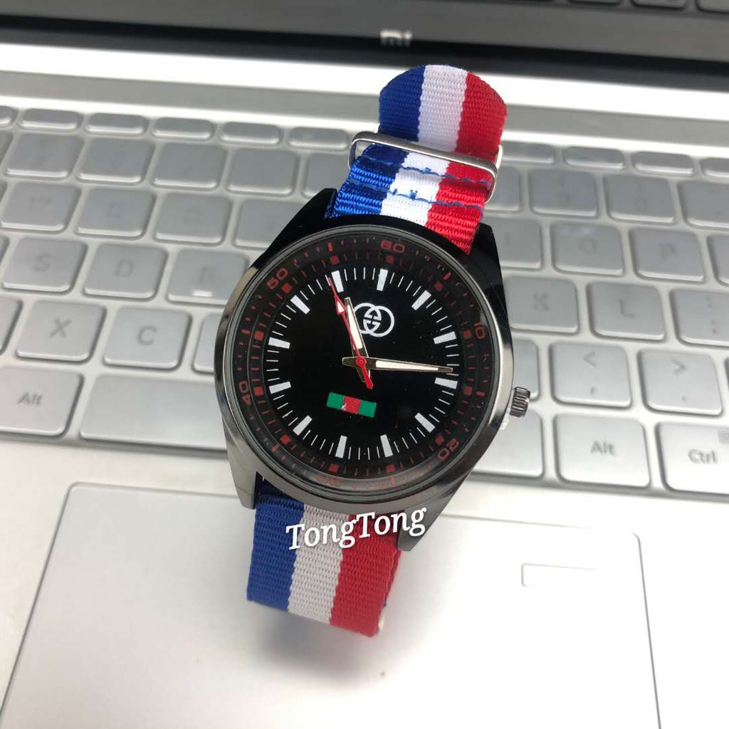 JAM TANGAN PRIA WANITA KANVAS NATO STRAP KOREA GROSIR IMPORT Jam