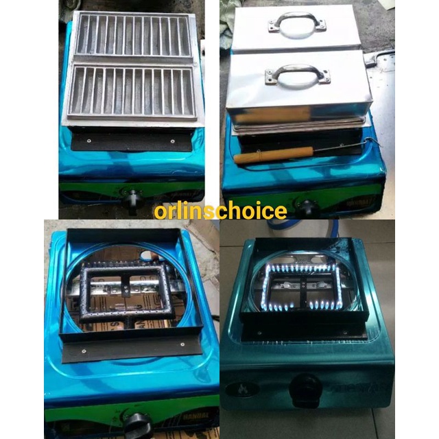 Kompor gas dan cetakan kue pancong balap lumer +tutup+ sutil