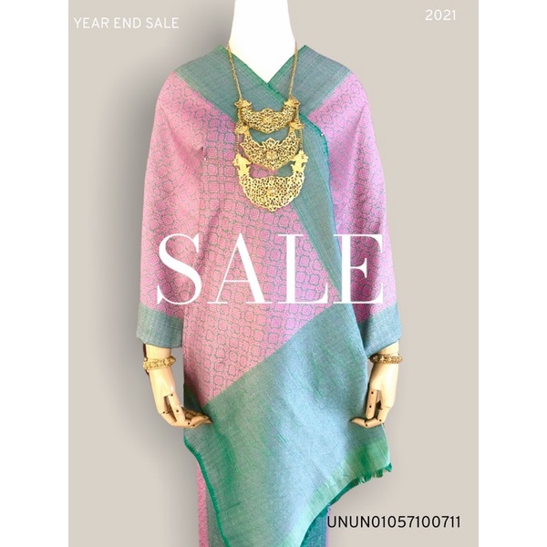 Tujuh Saudara Songket Palembang Warna Hijau Forest Sinar Kuning UNUN01057100711