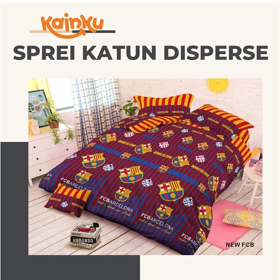 Sprei Homemade Katun Micro Disperse Motif bola ukuran 120 160 180x200