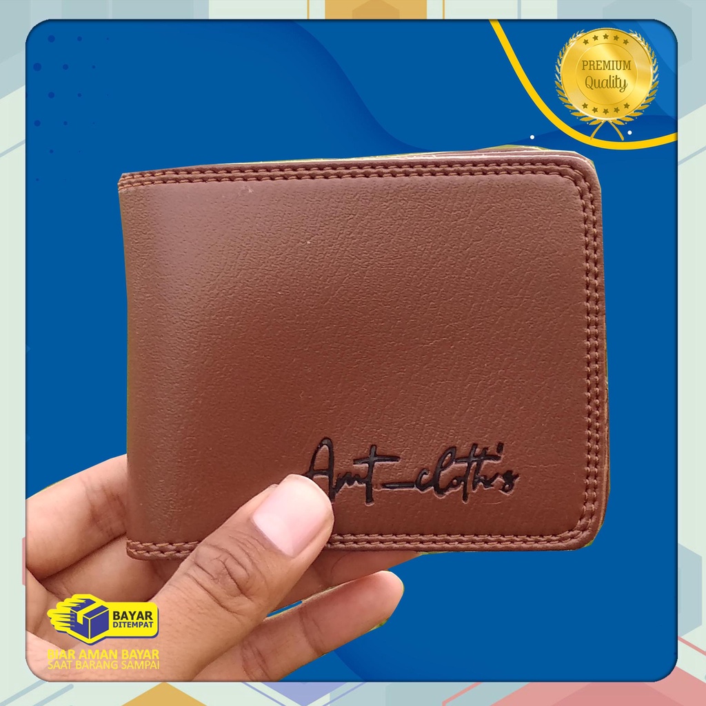 AMT Cloth's Fashion Dompet Pria amt pendek Bahan Kulit sintetik