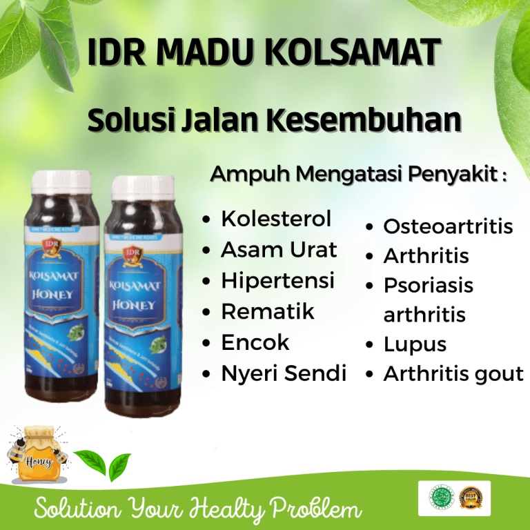 Obat Herbal Rematik dan Asam Urat IDR Madu Kolsamat