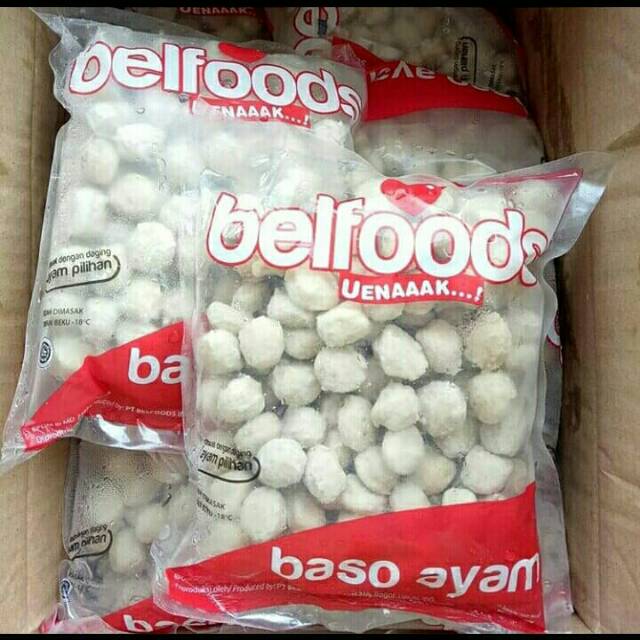 

Belfoods Baso Ayam Mini 500gr Bakso Ayam Belfood