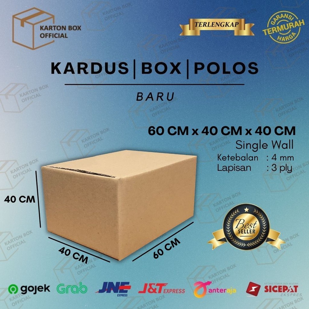 

Kardus Karton Box Besar 60x40x40 CM Dus Packing Packaging Pindahan Jumbo Polos