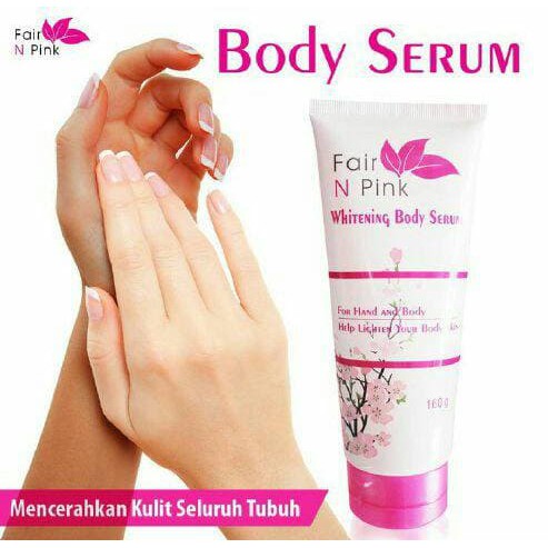 Pemutih Terbaru Bestseller - Fair N Pink Whitening Body Serum 160Ml Perawatan Tubuh