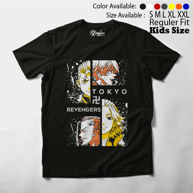 Baju Kaos Atasan Anak Laki-Laki Anime Tokyo Revengers