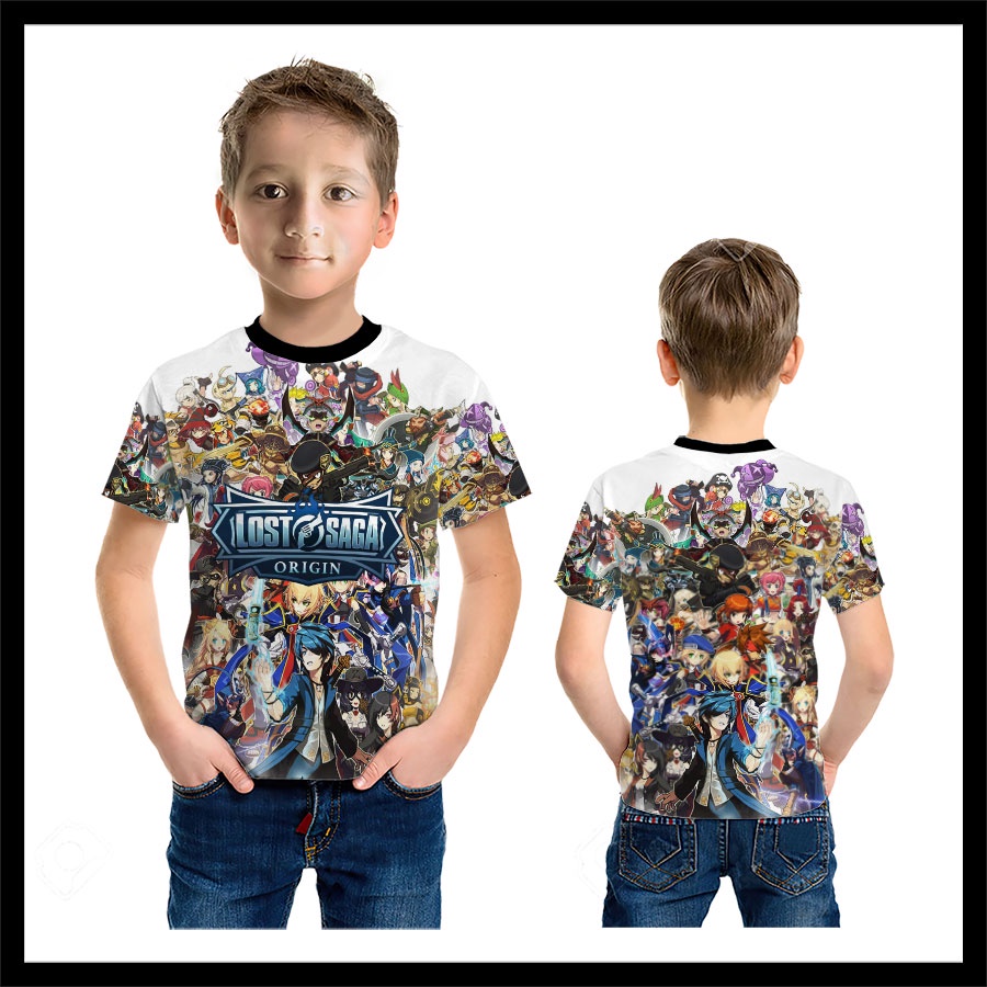 Baju Kaos Tshirt Anak Lost Saga Origin Game Fullprint Custom