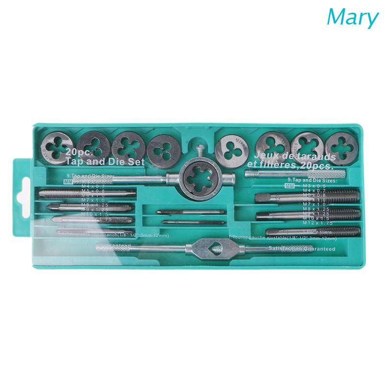 Mary 20pcs / Set Tap Die Metrik Bahan Tungsten Carbide