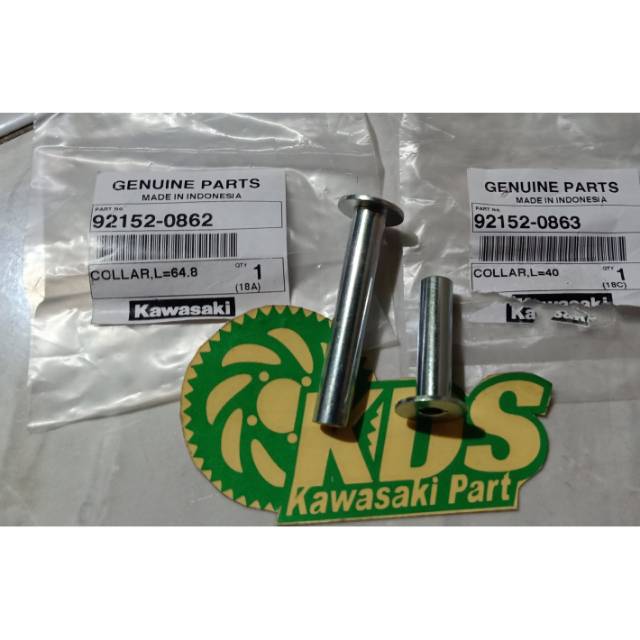 Colar / bos  sayap luar bawah kanan & kiri motor kawasaki blitz r joy atlhete