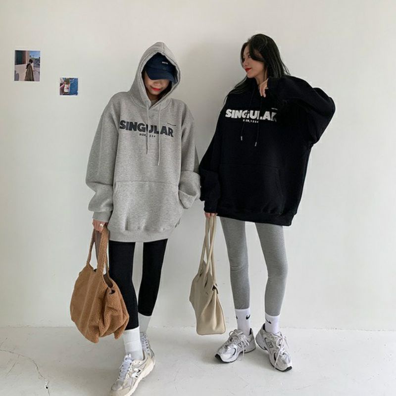 Hoodie SINGULAR (S M L XL 2XL 3XL 4XL 5XL 6XL) Jaket Jumper Emotional Balance Korean Harajuku Urban Style OVERSIZE Jumbo Unisex