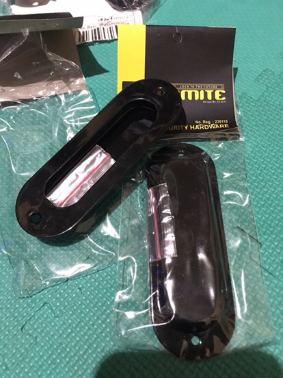Handle Pintu Geser Sliding Oval Black Dolomite Cm 2203