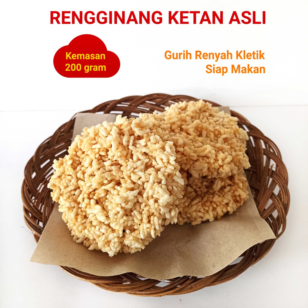 

RENGGINANG MATANG | RENGGINANG NASI KETAN ASLI | Renyah Asin Siap Makan kemasan 200 gram