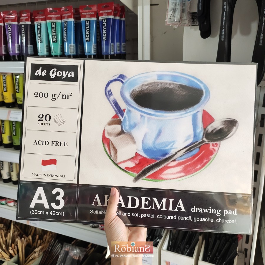 

De Goya Akademia Drawing Pad A3 200gsm – Kertas Gambar Premium untuk Sketsa & Melukis