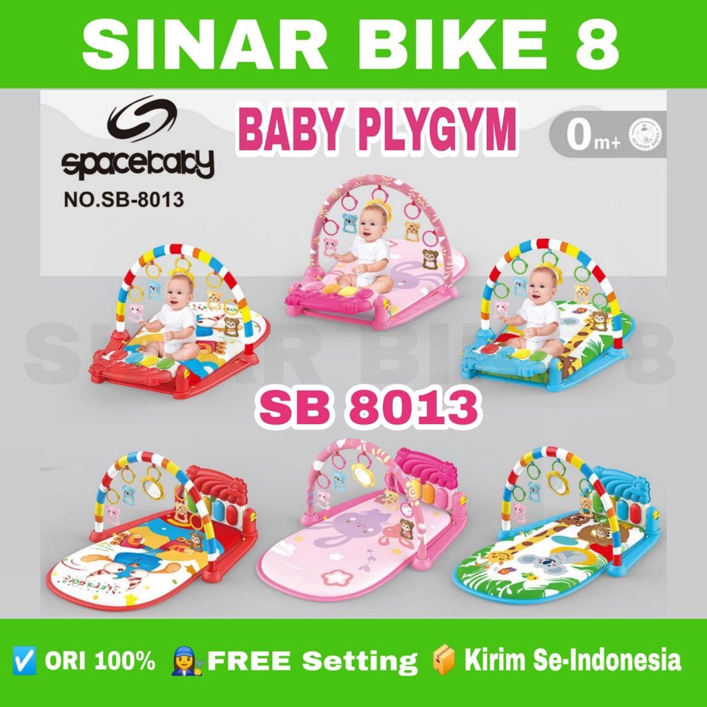 Matras Mainan Piano Baby Gym Musik Set SPACEBABY SB 8013 PIANO PLYGYM