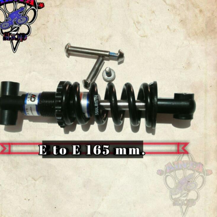 W2F0 Rear shock e to e 165mm 550Lbs / skok sepeda / shock sepeda BMX,MTB 0IS
