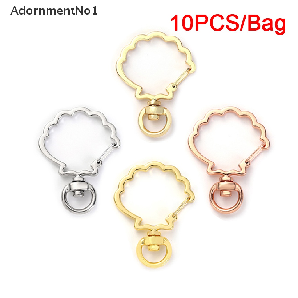 (AdornmentNo1) 10pcs Gantungan Kunci Bentuk Keong Hollow DIY