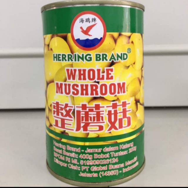 

Herring whole mushroom/ jamur merang/jamur kaleng @1ctn