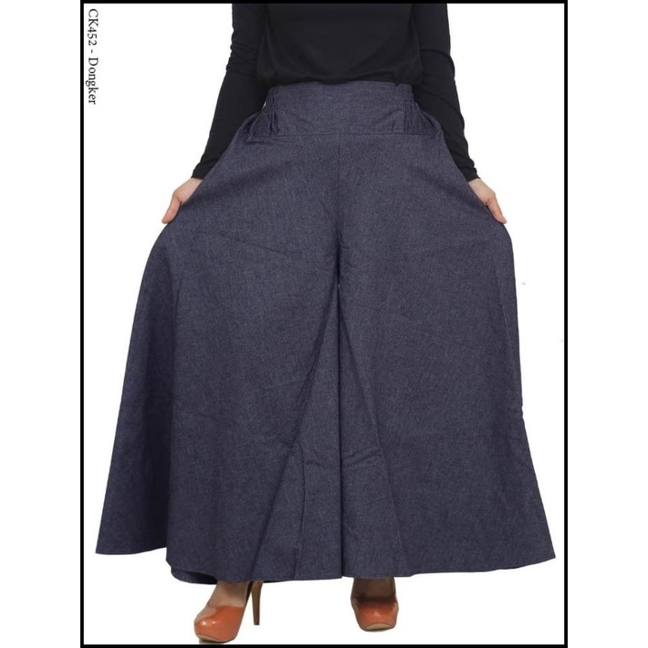 Bawahan Celana Rok Kulot Model Lebar / Celana Panjang Wanita Muslimah