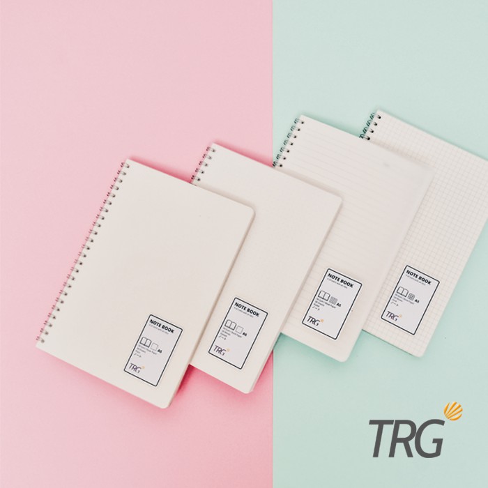 

TRG - Buku Tulis Catatan A5 Bookpaper Dot Grid Plain Ruled TRG - TRG Clear Cover Spiral Notebook