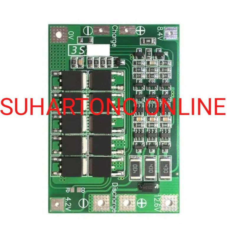 3S 60A BMS Board 12.6V 18650 Li-Ion Lithium Battery Protection Board