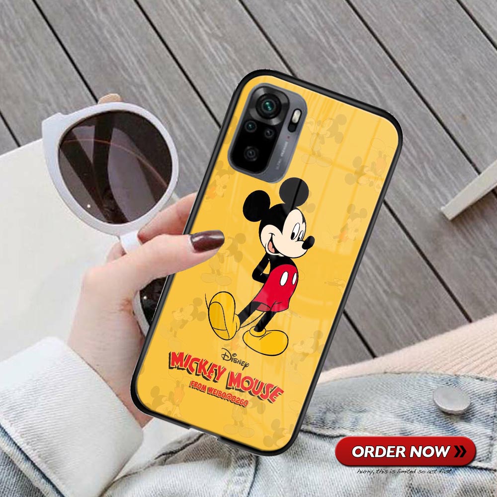 [MZ115] CASE GLOSSY MICKEY MOUSE XIAOMI REDMI NOTE 10 NOTE 10S POCO M3 NOTE 9 PRO NOTE 10 PRO