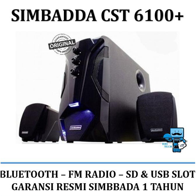 Super Sale Simbadda Speaker CST 6100+ -Bluetooth, USB&Memory SD Port,Radio Ready Stock