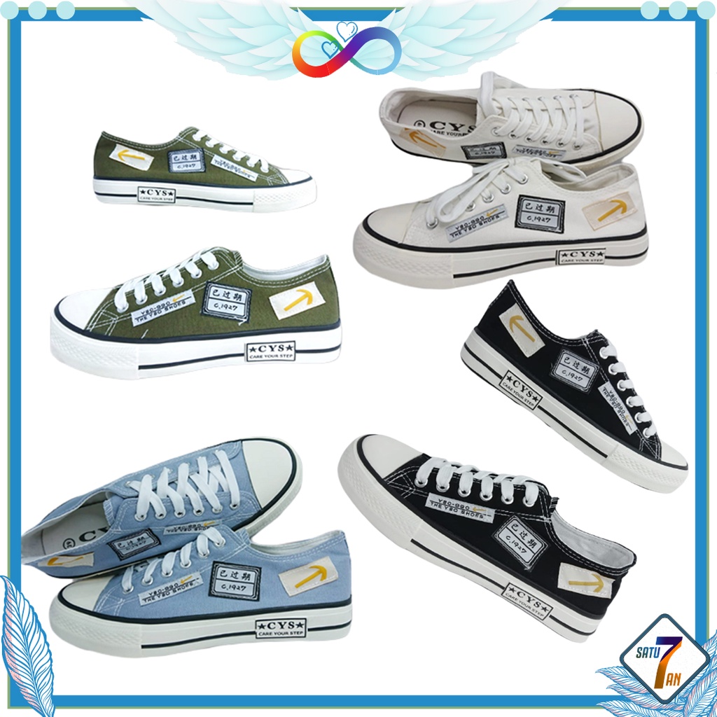 Satu7an SPT-11 Sepatu Sneakers Wanita Pria Sepatu Korea Fashion Style KasualSepatu Cewek Cowok Casual Shoes Canvas