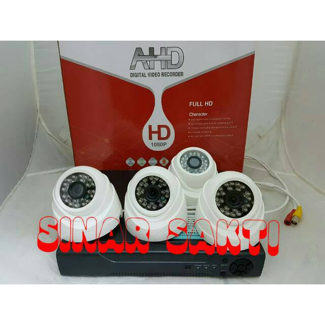 PROMO Paket cctv 4 channel 3MP ( komplit tinggal pasang aja bro )murah