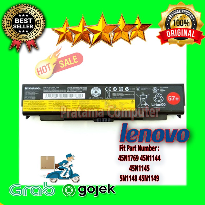 Baterai Original Lenovo Thinkpad T440P T540P W540 L440 L540 series