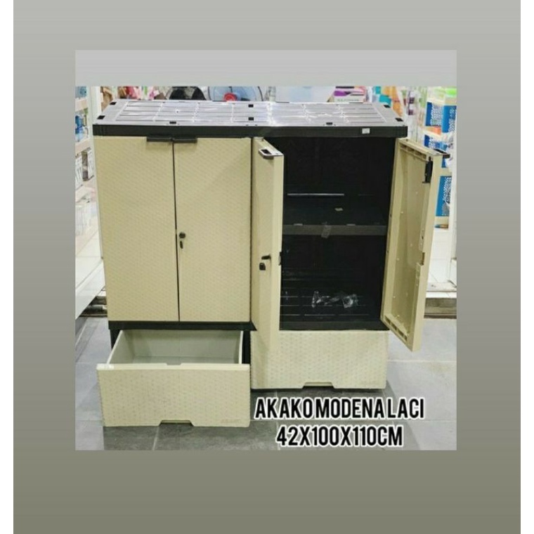 LEMARI AKAKO MODENA LACI PLASTIK