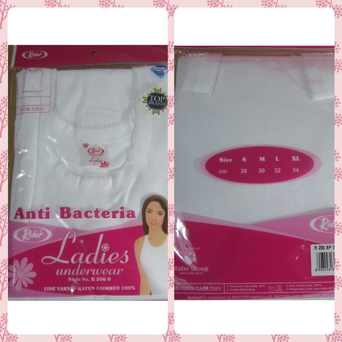 Ladies Singlet / Singlet Wanita Anti Bacteria Rider R 206 Bp
