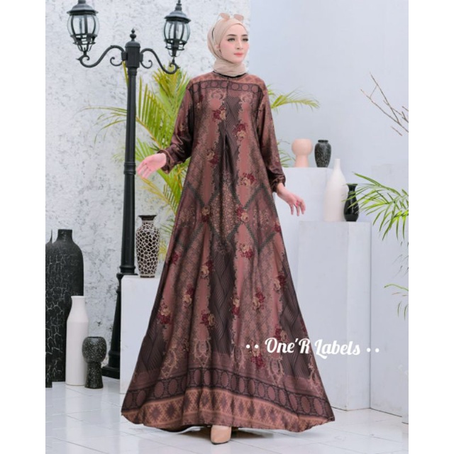 Mahalini dress by one r label - gamis termurah