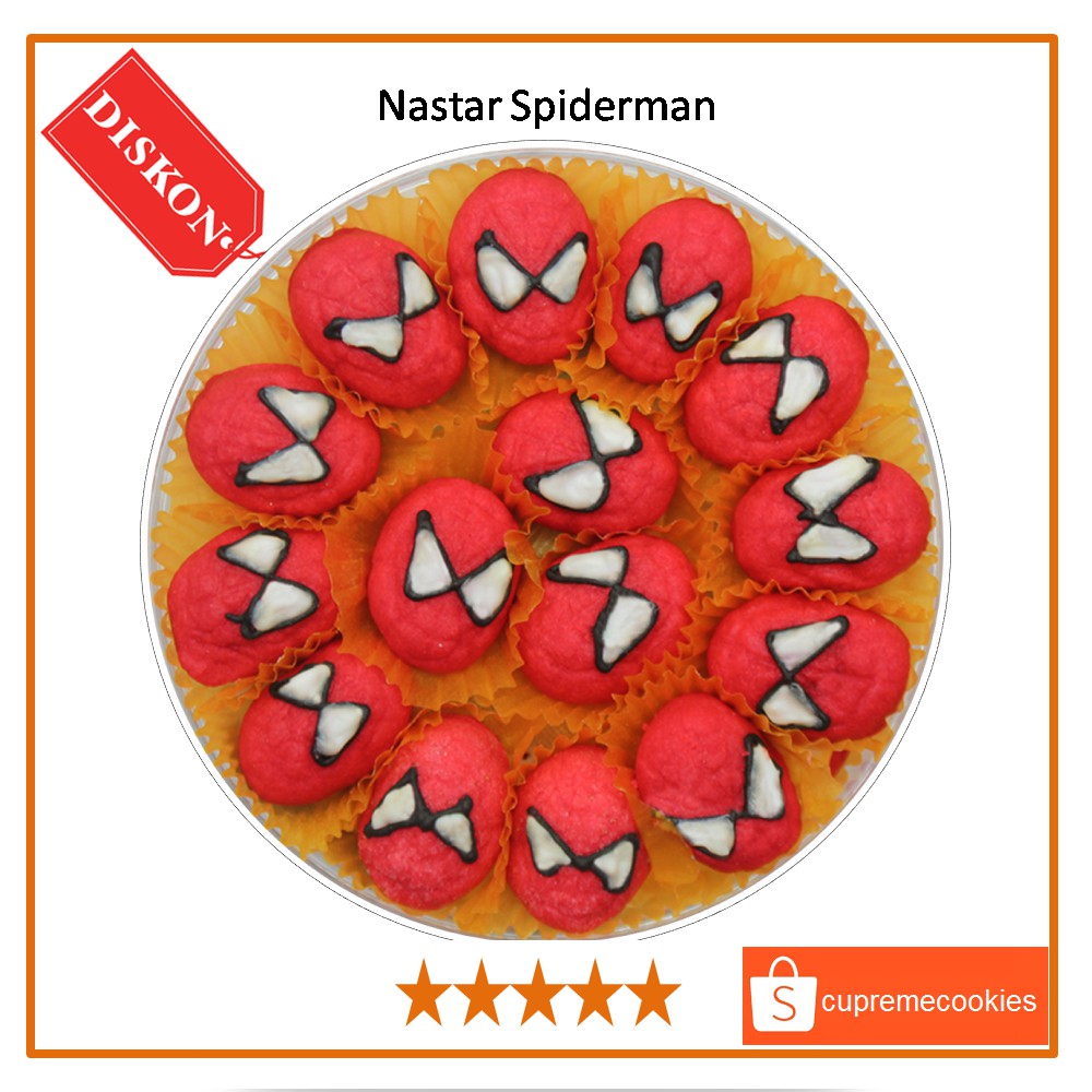 

KUE LEBARAN Spiderman | Kue Nastar Karakter | Cupreme Cookies