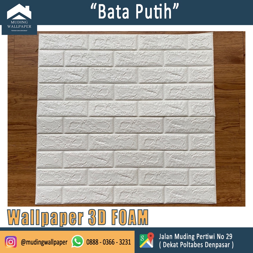 Wallpaper Dinding Motif Bata 77 x 70 cm