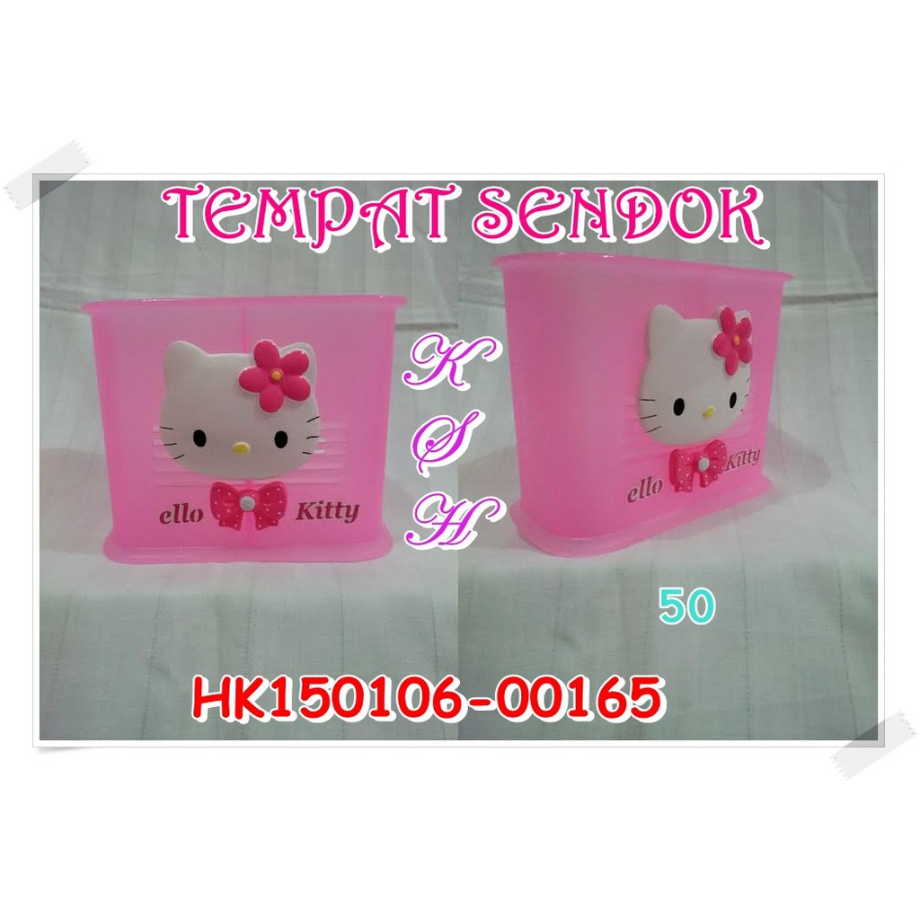Tempat sendok hello kitty plastik ex thailand