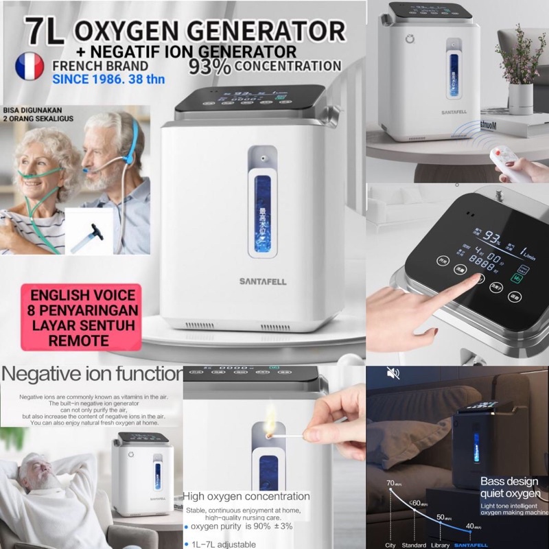 7L OXYGEN GENERATOR &amp; NEGATIF ION GENERATOR