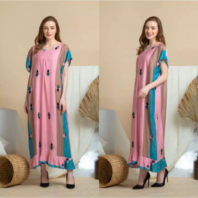 Daster Rempel Murah Kekinian Anak Muda Daster Hits Modis Ruffle Bisa Busui Friendly Ibu