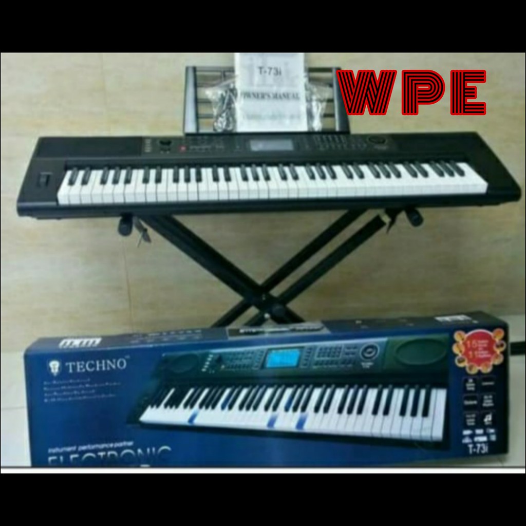 Keyboard Techno T73i T 73i T73 6 Oktaf SERI TERBARU hanya keyboard