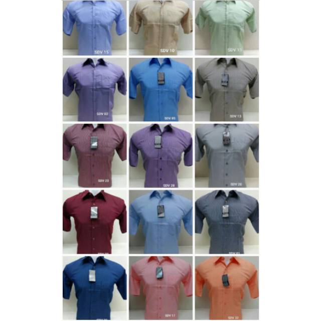 Kemeja pria pendek S M L XL XXL XXXL - kemeja pria polos - kemeja kerja pendek jumbo big size