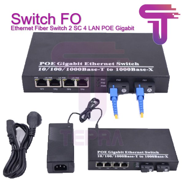 Media Converter Ethernet Fiber Switch 2 Port FO 4 Port LAN Gigabit Poe / 2 FO 4 Gigabit LAN  Poe /2 SC 4 Rj45 /2 FO 4 LAN / 2FO 4LAN