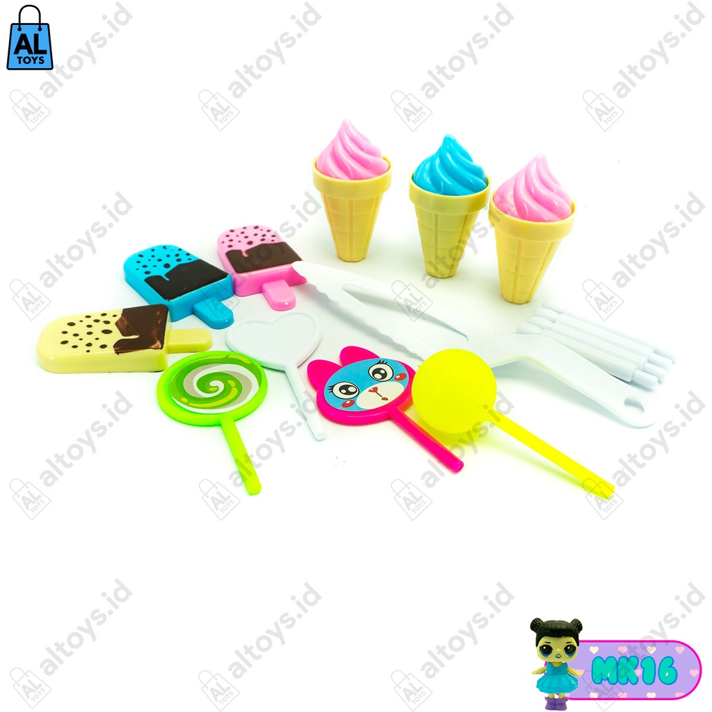 Mainan Boneka Kue Ulang Tahun Fancy Deliciuos Brithday Cake Ice Cream / Fast Food MK16