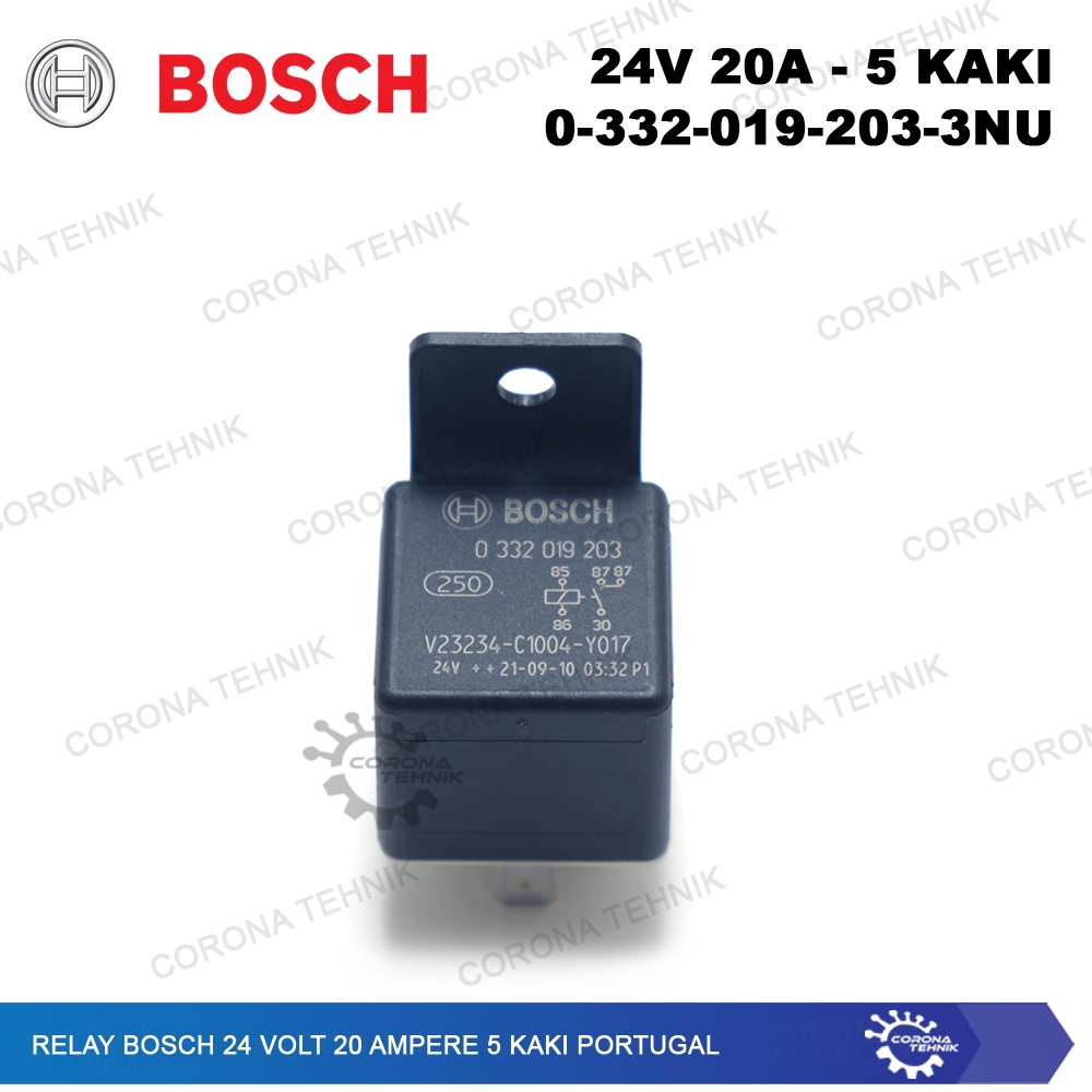 Portugal - Relay Bosch 24 Volt 20 Ampere 5 Kaki - 0-332-019-203-3NU