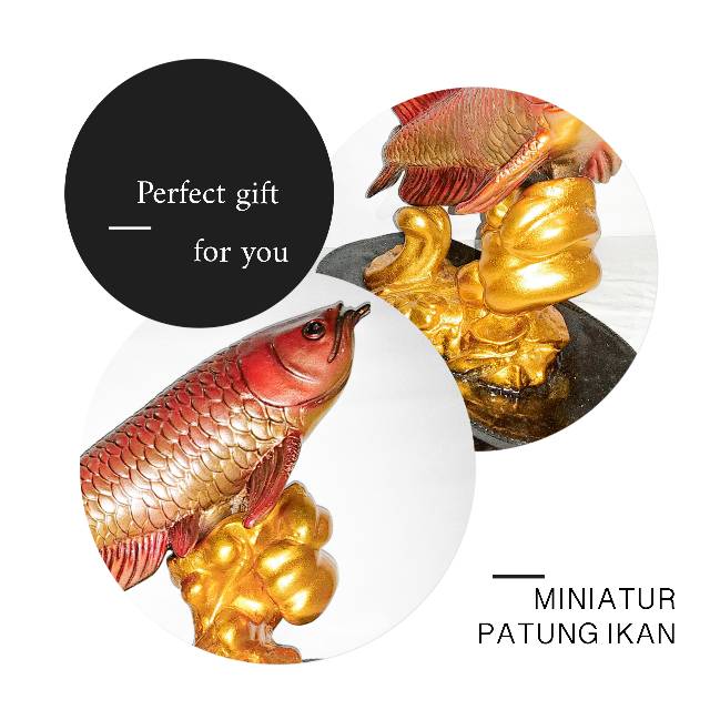 Miniatur Patung Ikan